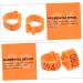 VILLFUL 100 Pcs Pigeon Anklet Numbered Pigeon Deterrent Sound Clips Drumstick Chicken Foot Ring Plastic 1.3X1.3CM Orange - Buy Online on GoSupps.com