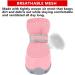 QUMY 2PCS Dog Shoes for Small Dogs Pink Size 3 | Reflective Strip & Anti-Slip Sole | Hot Pavement Summer Boots (Pack of 2) - Buy Online on GoSupps.com