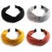 Women's hair tires - boho twisted frontal ligaments women cross elastic hair band flower printed headband knot head warp yoga sport hair accessories (yellow -2)