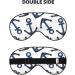 Navy Blue Anchors Print Sleep Eye Mask | Soft Travel Blindfold with Elastic Strap - Perfect for Night Sleeping - Buy Online on GoSupps.com