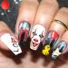 Halloween Water Transfer Nail Stickers - 35 Sheets for DIY Nail Art at Halloween Party - Buy Online on GoSupps.com