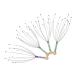 Beavorty 4 piece of head massage device Headmowing massage device. Promote blood circulation hair stimulation scratches hair scratches massage tools tools head clumsy massager handy metal crutch scraper 2 as shown