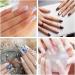 WJIASI Natural False Nails: Oval French Acrylic Artificial Nail Tips for Girls & Women - 500 pc, 10 Sizes - Natural Color - Buy Online on GoSupps.com