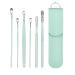Ear Cleaner Earwax Removal Kit: Ear Wax Removal - Ear Cleaner with 6 Pcs Ear Set - Earwax Remover Tool - Ear Cleaning Kit for Adults with Storage Bag (Green)