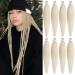 Leeven 8 Packs Blonde Braiding Hair Extensions Pre Stretched for Box Braids 20'' Yaki Straight EZ Braiding Hair Kanekalon Fiber Pre Stretched Crochet Braiding Hair Extension /20 Inch 613# 20 Inch (Pack of 8) 613#