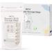 NCVI breast milk bag 60 pieces of 200ml milk storage bag for breastfeeding with temperature recognition double sealed hygienic self-ending simple outgourse BPA-free 60 Count