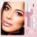 Buy EVpct Nude Light Pink Metallic Shimmer Lip Gloss - Long Lasting Waterproof Liquid Lipstick | Sparkly 24H Makeup for Women - Buy Online on GoSupps.com