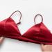 Shop XWSM Girls Teen Women Triangle Cup Bra - Soft Silk Satin Bralette for Small Breasts (40-65kg) in Pink | Comfortable Underwear - Buy Online on GoSupps.com