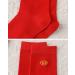 Chinese New Year Zodiac Red Socks - 2 Pairs (Men's and Women's) | Embroidered Cotton Spring Festival Socks | Size 34-44 - Buy Online on GoSupps.com
