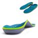 Plantar Fasciitis Arch Support Orthopedic Insoles Relieve Flat Feet Heel Pain Shock Absorption Comfortable Inserts UK-5-24CM--9.44" Green