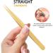 High Precision Lash Tweezers Set - 3 Stainless Steel Eyelash Tweezers for Classic & Volume Lash Extensions - Includes Storage Box - Gold - Buy Online on GoSupps.com