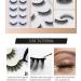 BSLVWG False Eyelashes 5 Pairs 3D Faux Mink Fake Eyelashes Handmade Dramatic Thick Crossed Cluster False Eyelashes Black Nature Fluffy Long Soft Reusable (F10) - Buy Online on GoSupps.com