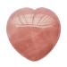 Manekieko Natural Rose Quartz Palm Worry Carved Heart Love Stone 40mm Crystals and Healing Stones