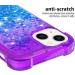 Buy Tivenfezk Nadoli Glitter Drive Sand Shell for iPhone 15 Plus | Shockproof Gradient Liquid Transparent Case with Bumper - Violet Blue - Buy Online on GoSupps.com