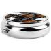Color Acoustic Guitars Round Pill Box - 3 Compartment Mini Decorative Travel Organizer for Vitamins & Medicine - Buy Online on GoSupps.com