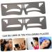 Balacoo 2pcs Eyebrow Ruler Makeup Stencil Brow Shaping Ruler Brow Guide Stencil Cosmetics Stainless Steel 1 count (Pack of 1) As Shown - Buy Online on GoSupps.com