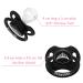 LittleForBig Large Shield Printed Pacifier II | Adult Size Princess Crown Pattern - Black | International Shipping - Buy Online on GoSupps.com