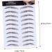 PLAFOPE 4pcs Eyebrow Stickers Semi Permanent Eyebrow Hair False Eyebrows Cosmetics Make up 6d Template - Buy Online on GoSupps.com