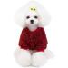 Buy Tineer XXL Red Winter Lamb Kashmir Coat for Small & Medium Dogs | Warm Fleece Jacket Vest for Outdoor Use - Buy Online on GoSupps.com