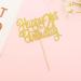 Happy 21st Birthday Cake Topper-Gold Glitter Cake Decoration Supplies Gold Cake Topper for Cheers to 21 Birthday Happy Birthday Cake Decoration Supplied (Gold) - Buy Online on GoSupps.com