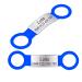 2 pieces of silicone dog brand with engraving pet-ID brand to postpone personalized animal brands for dogs and cats blue M (2 Pack)