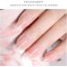 Transparent Gel Nail Strips KALEFUL Semi Cured Gel Nail Stickers Nail Art Decoration Design Supplies - Buy Online on GoSupps.com