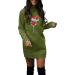 Hanxiulin Women's Christmas Dress - Oversized Long-Sleeved Hoodie Sweatshirt in Green XL - Trendy Holiday Fashion - Buy Online on GoSupps.com