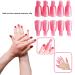 Willight 10-Piece Nail Polish Remover Clips - UV Manicure & Acrylic Nail Art Soaking Tools - Rose Red & Pink - Buy Online on GoSupps.com