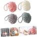 Healeved 4pcs Bath Balls & Flower Mesh Pouf - Exfoliating Body Scrubber & Shower Loofah Sponges for a Luxurious Bath Experience - Buy Online on GoSupps.com