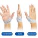 Willcom Elastic Thumb Wrist Splint - 2-Piece Compression Glove for Arthritis Pain Relief - Soft Tissue Protector for Women (M) - Gray - Buy Online on GoSupps.com