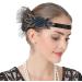 IYOU 1920s Gatsby Headpiece for Women Blue Feather Flapper Headband Crystal Party Bridal Hair Bands for Women - Buy Online on GoSupps.com