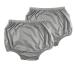 Adult Leakproof Underwear for Incontinence, Washable Low Noise Reusable Adult Diaper Cover, Grey Plastic Pants Cover Unisex 2Pcs XL Gray