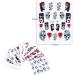 48 Sheets Nail Art Stickers Water Transfer Nail Art Decals Skull Ghost Eye Hulk Clown Witch Nail Art Supplies for Halloween or Party Decoration - Buy Online on GoSupps.com