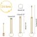 24 Spoon Wax Tool Sets with Key Ring for Vial Filling on Keychain Glitter Pendant - 74.5mm - Buy Online on GoSupps.com