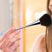 Youngwier Powder Makeup Brush Portable Slim Powder Makeup Brush Face Makeup Tool Nail & Cosmetic Brushes for Large Coverage Loose Powder Bronzer grey blue - Buy Online on GoSupps.com