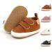 Sonsage Infant Baby Boys Girls Oxford Shoes Pu Leather Lace-Up Anti-Slip Trainer Soft Rubber Sole Toddler First Walking Sneakers 6-12 Months D Brown