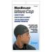 WaveBuilder Wave Cap | Promotes Healthy and Uniform Hair Waves Black 2 Count