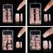 Gradient Pink Press on Nails Short Coffin Press on Nails Square Shape for Summer Style - Buy Online on GoSupps.com
