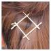 Yheakne Boho Square Hair Clip Gold Hollow Square Hairclips Barrette Vintage Hair Barrette Pins Decorative Bobby Pin Metal Minimalist Hair Accessories for Women and Girls Gifts (Gold)