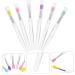 DRESSOOS 6pcs Small Lip Brush with Lid Lip Gloss Lipstick Eyeshadow Eye Shadows Applicators Lip Applicator Silicone Makeup Brush Lip Mask Applicator Lip Wands Scrub Brush Plastic - Buy Online on GoSupps.com