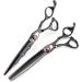 Hair Scissors 440c Black Grooming Hair Scissors Cutting Barber Haircut Thinning Shears Hairdressing Scissors Hair Cutting Kit - Buy Online on GoSupps.com