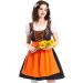 Dirndl - Chemisier Dirndl manches longues - Robe m di vale pour adulte - Costume traditionnel de f te de la bi re - Style ferme - Robe de bal pour carnaval f te f te de la bi re L Orange - Buy Online on GoSupps.com