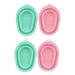 FOMIYES 4 Pcs Silicone Makeup Brush Hair Brush Cleaner Beauty Tool Cleaner Cosmetic Cleaning Scrubber Cosmetic Brush Cleaner Makeup Gadgets Washer Make up Dry Cleaning Machine Silica Gel