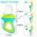 Baby Food Feeder 2 Pack Fruit Pacifier Set | 6 Silicone Pacifiers | Dispensing Spoon | Baby Feeding Set in Green - Buy Online on GoSupps.com