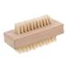 SKISUNO Wooden Nail Cleaning Brush Fingernail Cleaner Wood Nail Brush Wood Fingernail Scrubbing Brush Bristle Nail Scrubber Tool Hard Bristle Nail One Double Sided Wood Tools Bamboo Miss