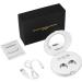 Blumway Ultrasonic Contact Lens Cleaner Machine | USB Charger | Small & Portable | For Soft, Hard, Colored, RGP, and OK Lenses | Silver & White - Buy Online on GoSupps.com