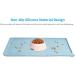 Audwud Silicone Waterproof Pet Feeding Mat - 87x58 cm Non-Slip Cat & Dog Bowl Mat - Durable & Easy Clean - Buy Online on GoSupps.com