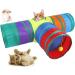 Rabbit Bunny Cats Tunnels with doll ball Folding three-way tube Rabbit guinea pig hideout small animal activity toy kitten tunnel tube - Buy Online on GoSupps.com