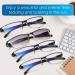 LUFF 4Pcs Anti-Blue Ray Reading Glasses - Portable Ultralight 2.0X Readers | 1 Sun & 3 Black Options - Buy Online on GoSupps.com
