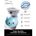 Ceramic Cat Bowls Set of 2 Blue - Raised, Tilted Design to Protect Cat's Spine, Prevent Vomiting - Stress-Free Feeding Solution for Male Cats - Buy Online on GoSupps.com